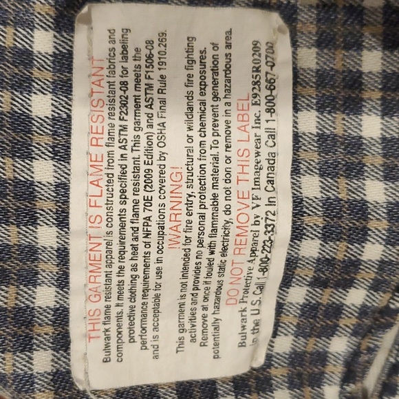Bulwark flame resistant button up - Picture 3 of 4